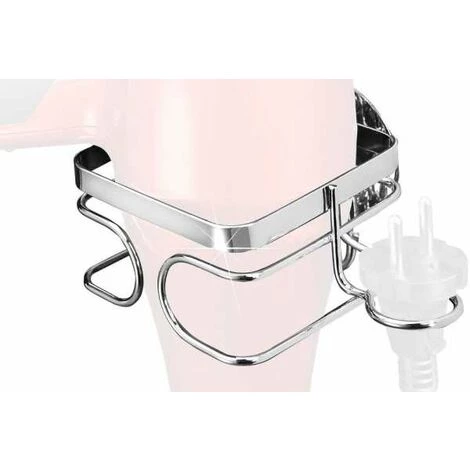 WENKO TurboFIX Porte Sèche-cheveux - Argent Brillant 4 WENKO TurboFIX Porte Sèche-cheveux - Argent Brillant – Image 2