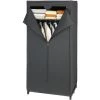 WENKO Armoire En Tissu Deep Black, Penderie Tissu Avec étagère De Rangement Et Fermeture éclair Sur Toute La Hauteur, Charge 10 Kg, Polyester, 75x160x50 Cm, Noir - Noir 1 WENKO Armoire En Tissu Deep Black, Penderie Tissu Avec étagère De Rangement Et Fermeture éclair Sur Toute La Hauteur, Charge 10 Kg, Polyester, 75x160x50 Cm, Noir - Noir -WENKO Soldes 6579861 1