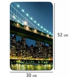 WENKO Protection Plaque De Cuisson, Couvre Plaque De Cuisson En Verre "Brooklyn Bridge", Lot De 2, Verre Trempé, 30x52 Cm, Multicolore 10 WENKO Protection Plaque De Cuisson, Couvre Plaque De Cuisson En Verre "Brooklyn Bridge", Lot De 2, Verre Trempé, 30x52 Cm, Multicolore -WENKO Soldes 6579862 4