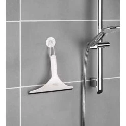 WENKO Raclette De Douche, Raclette Salle De Bain Filo, Avec Crochet De Suspension, Plastique, 24x18x4,5 Cm, Blanc - Blanc 9 WENKO Raclette De Douche, Raclette Salle De Bain Filo, Avec Crochet De Suspension, Plastique, 24x18x4,5 Cm, Blanc - Blanc -WENKO Soldes 6579865 4