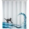 WENKO Rideau De Douche Antimoisissure Cat, Rideau De Douche Original, Lavable En Machine Et Waterproof, 12 Anneaux Rideau De Douche En Plastique Blanc Inclus, Polyester, 180x200 Cm, Multicolore - Multicolore 2 WENKO Rideau De Douche Antimoisissure Cat, Rideau De Douche Original, Lavable En Machine Et Waterproof, 12 Anneaux Rideau De Douche En Plastique Blanc Inclus, Polyester, 180x200 Cm, Multicolore - Multicolore -WENKO Soldes 6579875 1