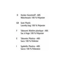 WENKO Tabouret Panier à Linge, Coffre à Linge Et Tabouret Salle De Bain Candy, Coussin Amovible, Plastique, 20 Litres, Ø 36x50,5 Cm, Rouge - Rouge -WENKO Soldes 6579892 5