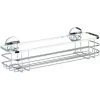 WENKO Etagère Murale Salle De Bain, Panier De Douche Fixation Sans Perçage Turbo-Loc®, Acier Inox, 38,5x8,5x14,5 Cm, Brillant - Brillant -WENKO Soldes 6579915 1