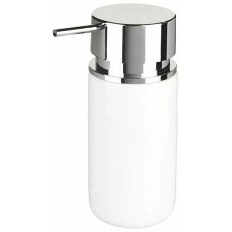 WENKO Distributeur Savon Liquide Silo, Distributeur Liquide Vaisselle, Capacité 250 Ml, Céramique, Ø 6,2x16,5 Cm, Blanc - Blanc 3 WENKO Distributeur Savon Liquide Silo, Distributeur Liquide Vaisselle, Capacité 250 Ml, Céramique, Ø 6,2x16,5 Cm, Blanc - Blanc
