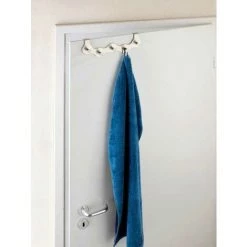 WENKO Patère De Porte à Suspendre Garda, 5 Crochets De Porte Pour Les Serviettes Ou Les Manteaux, Fixation Sans Perçage, Acier Inoxydable, 39x11x4,5 Cm, Mat - Mat 8 WENKO Patère De Porte à Suspendre Garda, 5 Crochets De Porte Pour Les Serviettes Ou Les Manteaux, Fixation Sans Perçage, Acier Inoxydable, 39x11x4,5 Cm, Mat - Mat -WENKO Soldes 6580007 3