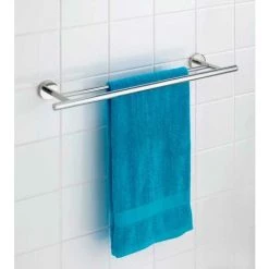 WENKO Porte Serviette Salle De Bain Mural, Barre Porte Serviettes Duo Bosio Shine, Acier Inox, 60x5,5x14 Cm, Brillant 10 WENKO Porte Serviette Salle De Bain Mural, Barre Porte Serviettes Duo Bosio Shine, Acier Inox, 60x5,5x14 Cm, Brillant -WENKO Soldes 6580013 4