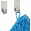 WENKO Crochet Mural Porte Serviette, Lot De 4 Crochets Muraux Porte Manteau, Fixation Sans Perçage, Adhésif Puissant, Design Carré, Acier Inoxydable, 1,9x1,5x3,4 Cm, Brillant - Brillant 2 WENKO Crochet Mural Porte Serviette, Lot De 4 Crochets Muraux Porte Manteau, Fixation Sans Perçage, Adhésif Puissant, Design Carré, Acier Inoxydable, 1,9x1,5x3,4 Cm, Brillant - Brillant -WENKO Soldes 6580031 1