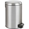 WENKO Poubelle Salle De Bain Leman 12L, Poubelle à Pédale Avec Frein De Chute Easy Close, Acier Inox, 25x38x32cm, Mat - Satiné 2 WENKO Poubelle Salle De Bain Leman 12L, Poubelle à Pédale Avec Frein De Chute Easy Close, Acier Inox, 25x38x32cm, Mat - Satiné -WENKO Soldes 6580051 1