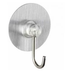 WENKO Static-Loc® Crochet Adhésif Mural ø3.8 Cm, Argent, Lot De 4 - Argent 8 WENKO Static-Loc® Crochet Adhésif Mural ø3.8 Cm, Argent, Lot De 4 - Argent -WENKO Soldes 6580058 2