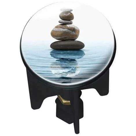 WENKO Bouchon D'évier Pluggy®, Bonde De Lavabo, Méditation, Laiton, Ø 3,9x6,5 Cm, Multicolore - Multicolore 3 WENKO Bouchon D'évier Pluggy®, Bonde De Lavabo, Méditation, Laiton, Ø 3,9x6,5 Cm, Multicolore - Multicolore