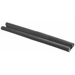 WENKO Bas De Porte Anti Froid Double Pour Porte Extérieure Et Intérieure, Joint De Porte Pliable, Pour Porte De Taille Standard, Plastique, 80x3,8x13 Cm, Noir - Noir