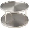 WENKO Plateau Tournant Epices Duo, Organisateur Placard Cuisine, Acier Inox, Ø 26,5x16 Cm, Mat - Argent Mat 2 WENKO Plateau Tournant Epices Duo, Organisateur Placard Cuisine, Acier Inox, Ø 26,5x16 Cm, Mat - Argent Mat -WENKO Soldes 6580090 1