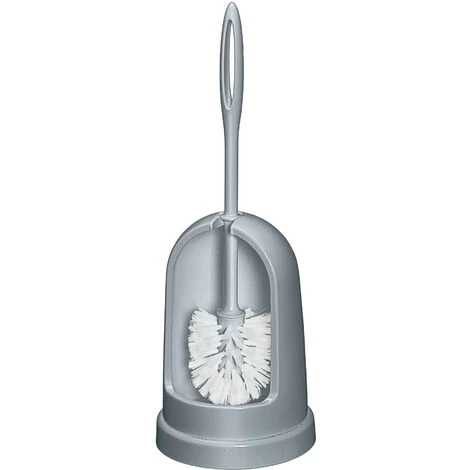 WENKO Brosse WC Standard, Excellent Rapport Qualité/prix, Plastique, Ø 13x42 Cm, Gris 3 WENKO Brosse WC Standard, Excellent Rapport Qualité/prix, Plastique, Ø 13x42 Cm, Gris