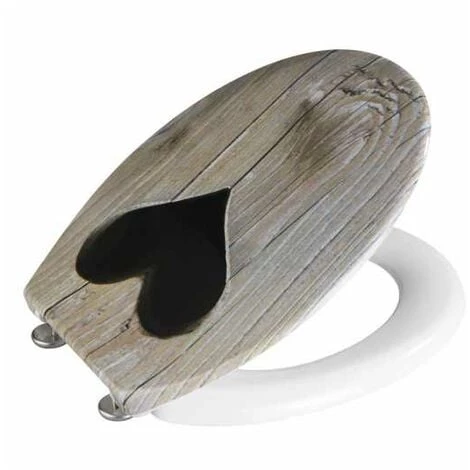 WENKO Abattant WC Original Cabane, Abattant WC Avec Fixation En Acier Inox, Duroplast Antibactérien, 37.5 X 45 Cm, Multicolore - Multicolore 5 WENKO Abattant WC Original Cabane, Abattant WC Avec Fixation En Acier Inox, Duroplast Antibactérien, 37.5 X 45 Cm, Multicolore - Multicolore – Image 3