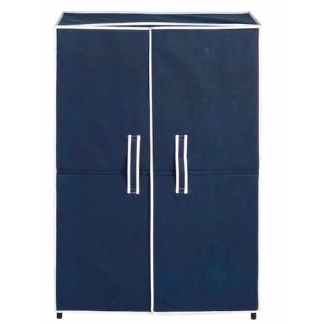 WENKO Rangement Chaussures Tissu, Air Avec 5 étagères Pour 16 Paires De Chaussures, Plastique, 61x90x32 Cm, Bleu - Bleu 3 WENKO Rangement Chaussures Tissu, Air Avec 5 étagères Pour 16 Paires De Chaussures, Plastique, 61x90x32 Cm, Bleu - Bleu