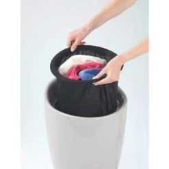 WENKO Tabouret Panier à Linge, Coffre à Linge Et Tabouret Salle De Bain Candy, Coussin Amovible, 20 Litres, Plastique, Ø 36x50,5 Cm, Taupe Pastel 9 WENKO Tabouret Panier à Linge, Coffre à Linge Et Tabouret Salle De Bain Candy, Coussin Amovible, 20 Litres, Plastique, Ø 36x50,5 Cm, Taupe Pastel -WENKO Soldes 6580149 3