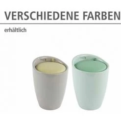 WENKO Tabouret Panier à Linge, Coffre à Linge Et Tabouret Salle De Bain Candy, Coussin Amovible, 20 Litres, Plastique, Ø 36x50,5 Cm, Taupe Pastel 11 WENKO Tabouret Panier à Linge, Coffre à Linge Et Tabouret Salle De Bain Candy, Coussin Amovible, 20 Litres, Plastique, Ø 36x50,5 Cm, Taupe Pastel -WENKO Soldes 6580149 5