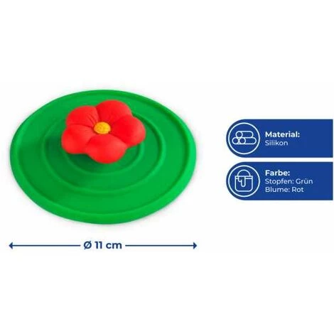 WENKO Bouchon Lavabo Fleur - Vert 5 WENKO Bouchon Lavabo Fleur - Vert – Image 3