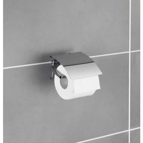 WENKO Porte Papier Toilette Premium, Dérouleur Papier Toilette Mural, Acier Inox, 12,5x9x13 Cm, Brillant - Brillant 6 WENKO Porte Papier Toilette Premium, Dérouleur Papier Toilette Mural, Acier Inox, 12,5x9x13 Cm, Brillant - Brillant – Image 4