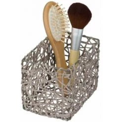 WENKO Panier Salle de bain Curly, Rangement Salle De Bain, Cellulose, 15x11x10,5 Cm, Taupe - Gris - Taupe 9 WENKO Panier Salle de bain Curly, Rangement Salle De Bain, Cellulose, 15x11x10,5 Cm, Taupe - Gris - Taupe -WENKO Soldes 6580219 3