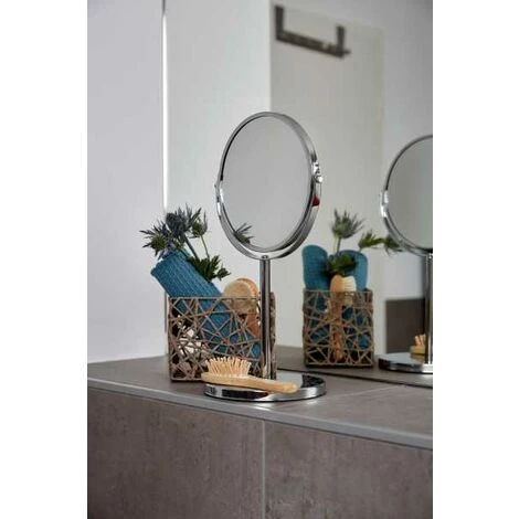 WENKO Panier Salle de bain Curly, Rangement Salle De Bain, Cellulose, 15x11x10,5 Cm, Taupe - Gris - Taupe 6 WENKO Panier Salle de bain Curly, Rangement Salle De Bain, Cellulose, 15x11x10,5 Cm, Taupe - Gris - Taupe – Image 4