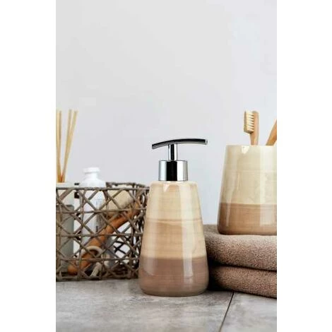 WENKO Panier Salle de bain Curly, Rangement Salle De Bain, Cellulose, 15x11x10,5 Cm, Taupe - Gris - Taupe 7 WENKO Panier Salle de bain Curly, Rangement Salle De Bain, Cellulose, 15x11x10,5 Cm, Taupe - Gris - Taupe – Image 5