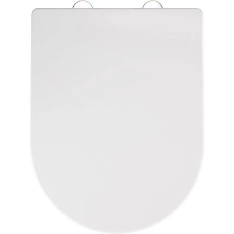 WENKO Abattant WC Avec Frein De Chute Premium Calla, Abattant WC Clipsable Avec Fixation Inox, Thermoplast, 35,5x47 Cm, Blanc - Blanc 3 WENKO Abattant WC Avec Frein De Chute Premium Calla, Abattant WC Clipsable Avec Fixation Inox, Thermoplast, 35,5x47 Cm, Blanc - Blanc