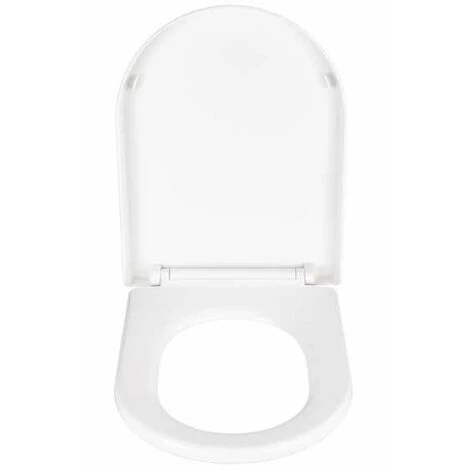 WENKO Abattant WC Avec Frein De Chute Premium Calla, Abattant WC Clipsable Avec Fixation Inox, Thermoplast, 35,5x47 Cm, Blanc - Blanc 4 WENKO Abattant WC Avec Frein De Chute Premium Calla, Abattant WC Clipsable Avec Fixation Inox, Thermoplast, 35,5x47 Cm, Blanc - Blanc – Image 2