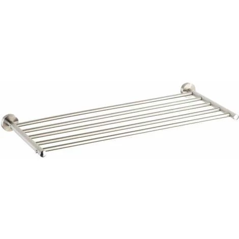 WENKO Étagère Porte Serviette Murale Faella, Etagère Salle De Bain Avec Porte Serviette Salle De Bain Murale, Acier Inox, 69,5x29,5x5,5 Cm, Brillant 3 WENKO Étagère Porte Serviette Murale Faella, Etagère Salle De Bain Avec Porte Serviette Salle De Bain Murale, Acier Inox, 69,5x29,5x5,5 Cm, Brillant