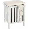 WENKO Tabouret Panier à Linge Bois, Coffre à Linge Bois, Norway Bois Blanc, Style Scandinave, 65L, Bois, 39x52x39 Cm, Blanc - Blanc - Cérusé Blanc 1 WENKO Tabouret Panier à Linge Bois, Coffre à Linge Bois, Norway Bois Blanc, Style Scandinave, 65L, Bois, 39x52x39 Cm, Blanc - Blanc - Cérusé Blanc -WENKO Soldes 6580229 1