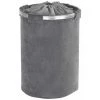 WENKO Panier à Linge Cordoba, Panier à Linge Sale Avec Cordon Fermeture, Capacité 68 Litres, Polyester - Aluminium, Ø 40x54 Cm, Gris 1 WENKO Panier à Linge Cordoba, Panier à Linge Sale Avec Cordon Fermeture, Capacité 68 Litres, Polyester - Aluminium, Ø 40x54 Cm, Gris -WENKO Soldes 6580241 1