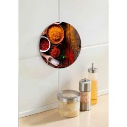 WENKO Dessous De Plat, Dessous De Plat En Verre, Design épices, Verre, ø20 Cm, Multicolore - Design 7 WENKO Dessous De Plat, Dessous De Plat En Verre, Design épices, Verre, ø20 Cm, Multicolore - Design -WENKO Soldes 6580242 3