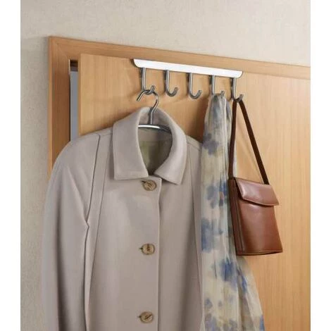 WENKO Patère De Porte à Crochets Asola Avec 5 Crochets - Mat 6 WENKO Patère De Porte à Crochets Asola Avec 5 Crochets - Mat – Image 4