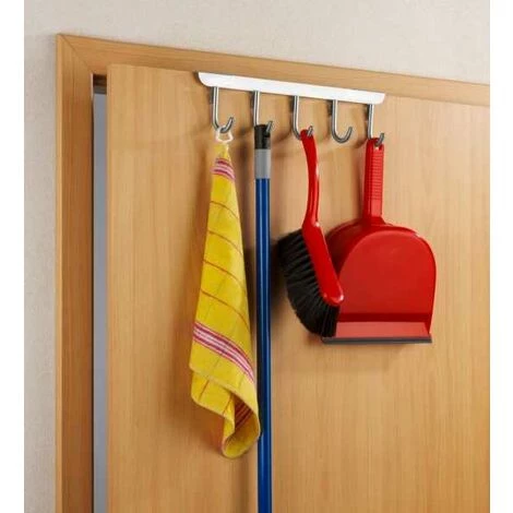 WENKO Patère De Porte à Crochets Asola Avec 5 Crochets - Mat 7 WENKO Patère De Porte à Crochets Asola Avec 5 Crochets - Mat – Image 5