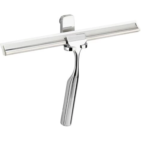 WENKO Raclette De Douche, Raclette Salle De Bain Mural, Premium, Acier Inox, 25x16,5x5 Cm, Brillant - Brillant 3 WENKO Raclette De Douche, Raclette Salle De Bain Mural, Premium, Acier Inox, 25x16,5x5 Cm, Brillant - Brillant
