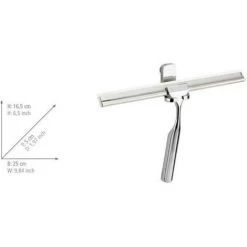 WENKO Raclette De Douche, Raclette Salle De Bain Mural, Premium, Acier Inox, 25x16,5x5 Cm, Brillant - Brillant 11 WENKO Raclette De Douche, Raclette Salle De Bain Mural, Premium, Acier Inox, 25x16,5x5 Cm, Brillant - Brillant -WENKO Soldes 6580252 5