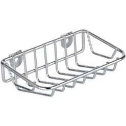 WENKO Porte Savon Mural Ceres, Acier, 12,5x4,5x9 Cm, Brillant - Chromé