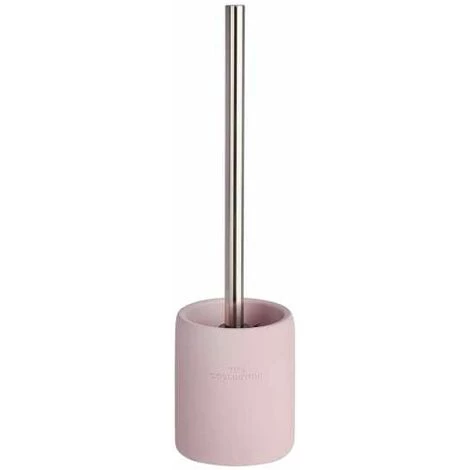 WENKO Brosse WC "The Collection", Brosse WC Noire, Polyrésine, Ø 10x38 Cm, Rose Poudré - Rose 3 WENKO Brosse WC "The Collection", Brosse WC Noire, Polyrésine, Ø 10x38 Cm, Rose Poudré - Rose