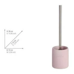WENKO Brosse WC "The Collection", Brosse WC Noire, Polyrésine, Ø 10x38 Cm, Rose Poudré - Rose 6 WENKO Brosse WC "The Collection", Brosse WC Noire, Polyrésine, Ø 10x38 Cm, Rose Poudré - Rose -WENKO Soldes 6580264 2