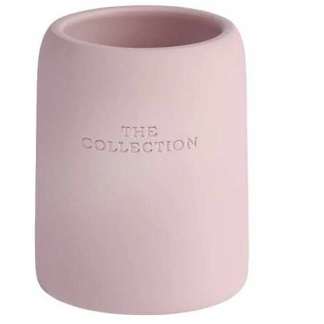 WENKO Gobelet Salle De Bain, Porte Brosse à Dent, "The Collection", Polyrésine, Ø 8x10 Cm, Rose Poudré - Rose 3 WENKO Gobelet Salle De Bain, Porte Brosse à Dent, "The Collection", Polyrésine, Ø 8x10 Cm, Rose Poudré - Rose