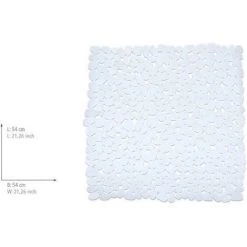 WENKO Tapis De Douche Antidérapant, Tapis De Douche, Paradise, PVC, 54x54 Cm, Blanc 9 WENKO Tapis De Douche Antidérapant, Tapis De Douche, Paradise, PVC, 54x54 Cm, Blanc -WENKO Soldes 6580286 4