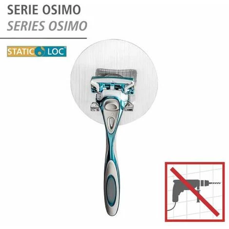 WENKO Static-Loc® Crochet Mural Duo Osimo - Chromé 4 WENKO Static-Loc® Crochet Mural Duo Osimo - Chromé – Image 2