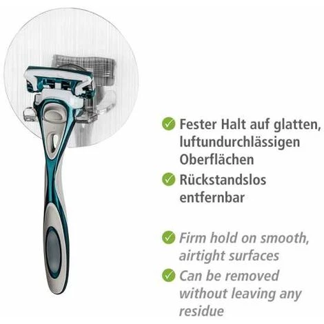 WENKO Static-Loc® Crochet Mural Duo Osimo - Chromé 6 WENKO Static-Loc® Crochet Mural Duo Osimo - Chromé – Image 4