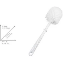 WENKO Brosse WC De Rechange Pour Porte-brosse WC Avec Manche En Plastique Blanc, Polypropylène, Ø 8.5x34 Cm, Blanc - Blanc 7 WENKO Brosse WC De Rechange Pour Porte-brosse WC Avec Manche En Plastique Blanc, Polypropylène, Ø 8.5x34 Cm, Blanc - Blanc -WENKO Soldes 6580304 3