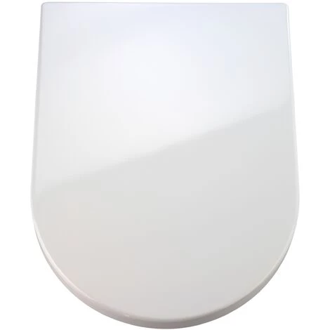 WENKO Abattant WC Avec Frein De Chute Premium Palma Blanc, Abattant WC Clipsable Avec Fixation En Acier Inox, Fix-Clip, Duroplast, 35.7 X 46.5 Cm, Blanc - Blanc 3 WENKO Abattant WC Avec Frein De Chute Premium Palma Blanc, Abattant WC Clipsable Avec Fixation En Acier Inox, Fix-Clip, Duroplast, 35.7 X 46.5 Cm, Blanc - Blanc