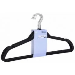 WENKO Cintre Velours, Noir, Lot De 5 - Noir 8 WENKO Cintre Velours, Noir, Lot De 5 - Noir -WENKO Soldes 6580350 3