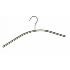 WENKO Cintre Métal Pour Vêtements Légers, Crochet Rotatif, Steel - Argent Mat