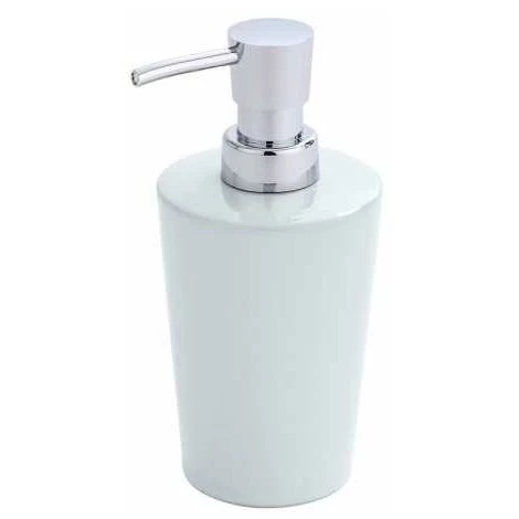 WENKO Distributeur Savon Liquide, Porte Savon Liquide Coni, Céramique, 9,2x16,4x7,8 Cm, Blanc - Blanc 5 WENKO Distributeur Savon Liquide, Porte Savon Liquide Coni, Céramique, 9,2x16,4x7,8 Cm, Blanc - Blanc – Image 3