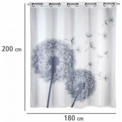 WENKO Rideau De Douche Antimoisissure Astera Comfort Flex, Rideau De Douche Original, Lavable En Machine Et Waterproof, 10 Anneaux Rideau De Douche Intégrés, Polyester, 180x200 Cm, Gris - Blanc - Blanc 11 WENKO Rideau De Douche Antimoisissure Astera Comfort Flex, Rideau De Douche Original, Lavable En Machine Et Waterproof, 10 Anneaux Rideau De Douche Intégrés, Polyester, 180x200 Cm, Gris - Blanc - Blanc -WENKO Soldes 6580404 5