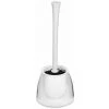 WENKO Brosse WC Silicone Fiesta, Brosse WC Noire, Plastique, Ø 14,5x37 Cm, Blanc - Transparent - Blanc 2 WENKO Brosse WC Silicone Fiesta, Brosse WC Noire, Plastique, Ø 14,5x37 Cm, Blanc - Transparent - Blanc -WENKO Soldes 6580407 1